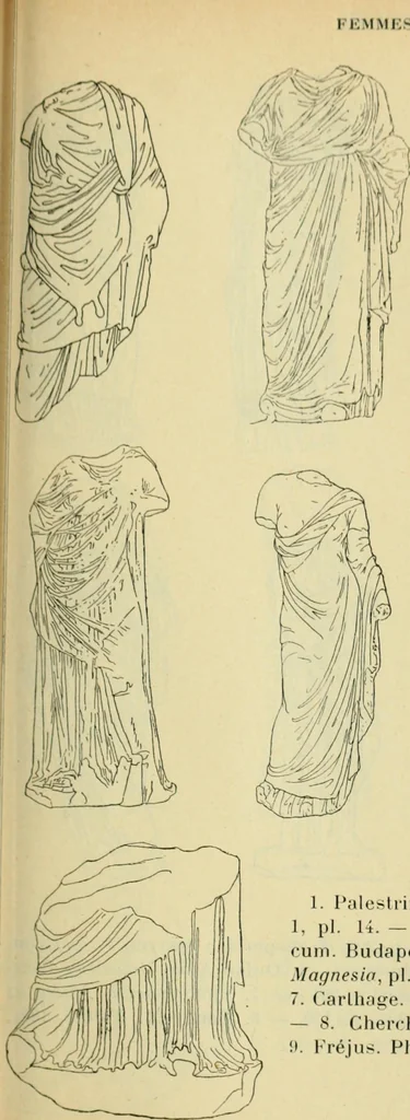 An illustration from Répertoire de la statuaire grecque et romaine, 1908, leaf 444