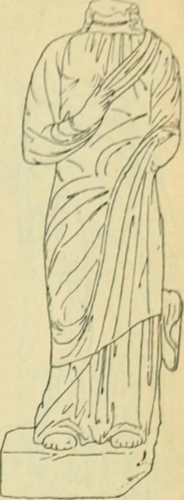 An illustration from Répertoire de la statuaire grecque et romaine, 1908, leaf 444