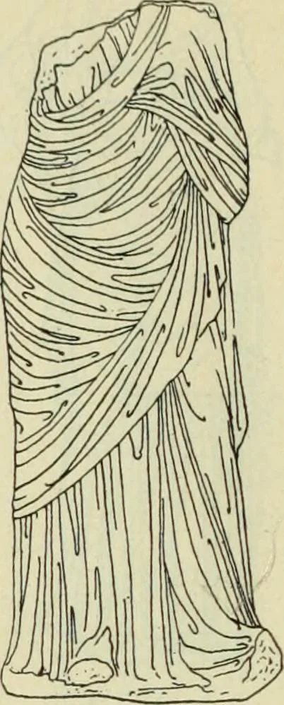 An illustration from Répertoire de la statuaire grecque et romaine, 1908, leaf 447