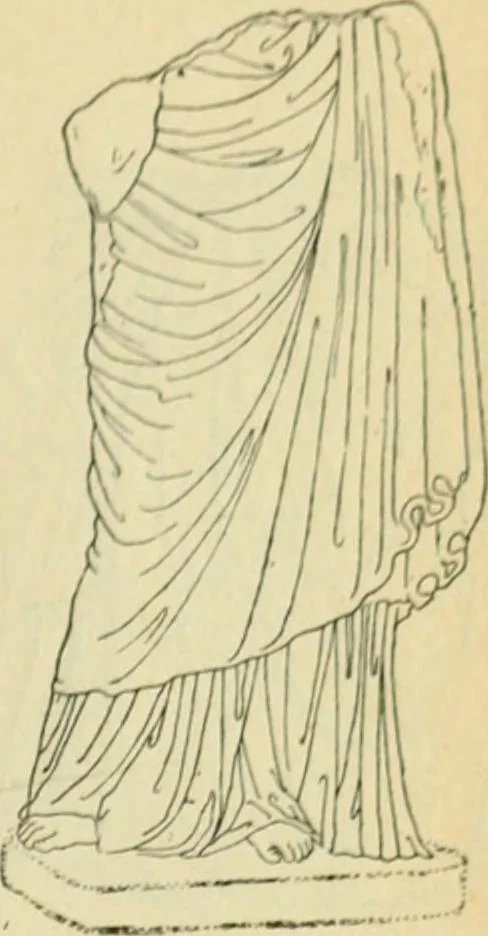 An illustration from Répertoire de la statuaire grecque et romaine, 1908, leaf 452