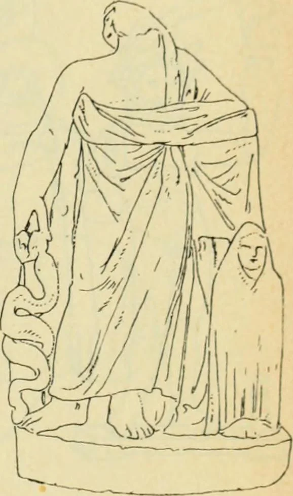 An illustration from Répertoire de la statuaire grecque et romaine, 1908, leaf 48