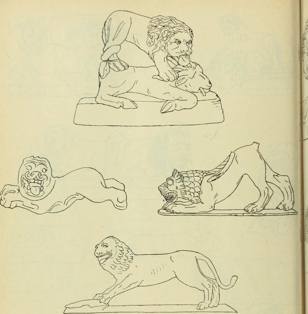 An illustration from Répertoire de la statuaire grecque et romaine, 1908, leaf 485