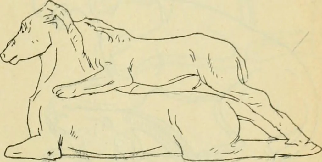 An illustration from Répertoire de la statuaire grecque et romaine, 1908, leaf 496