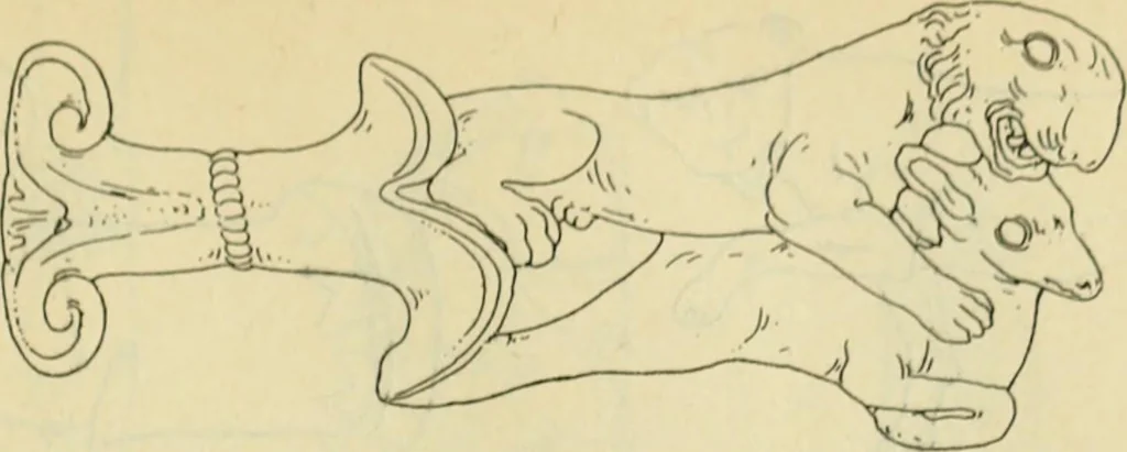 An illustration from Répertoire de la statuaire grecque et romaine, 1908, leaf 500