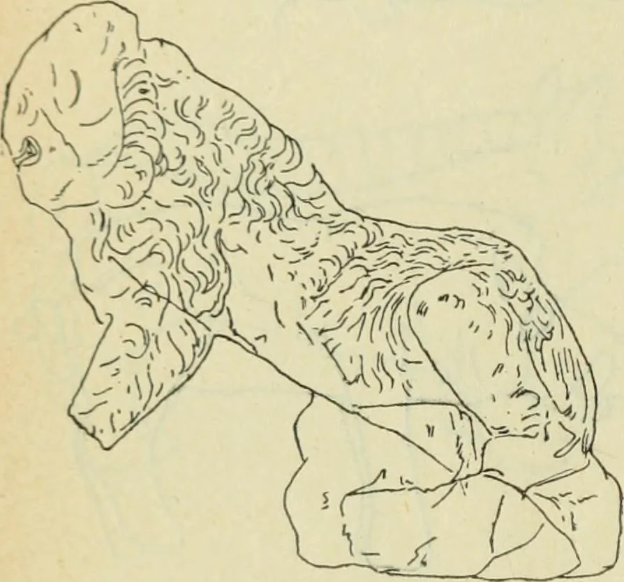 An illustration from Répertoire de la statuaire grecque et romaine, 1908, leaf 527
