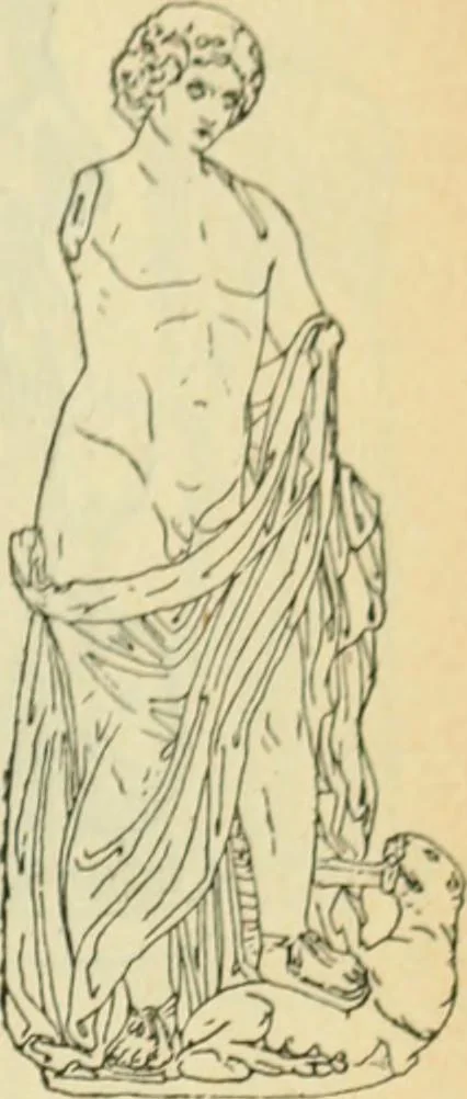 An illustration from Répertoire de la statuaire grecque et romaine, 1908, leaf 574