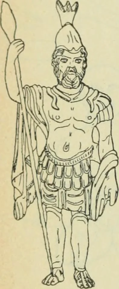 An illustration from Répertoire de la statuaire grecque et romaine, 1908, leaf 575