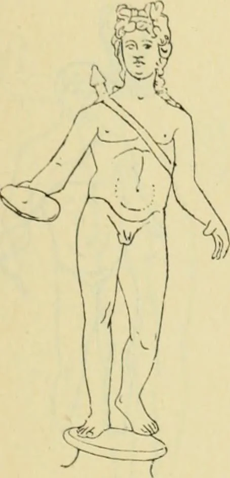 An illustration from Répertoire de la statuaire grecque et romaine, 1908, leaf 74