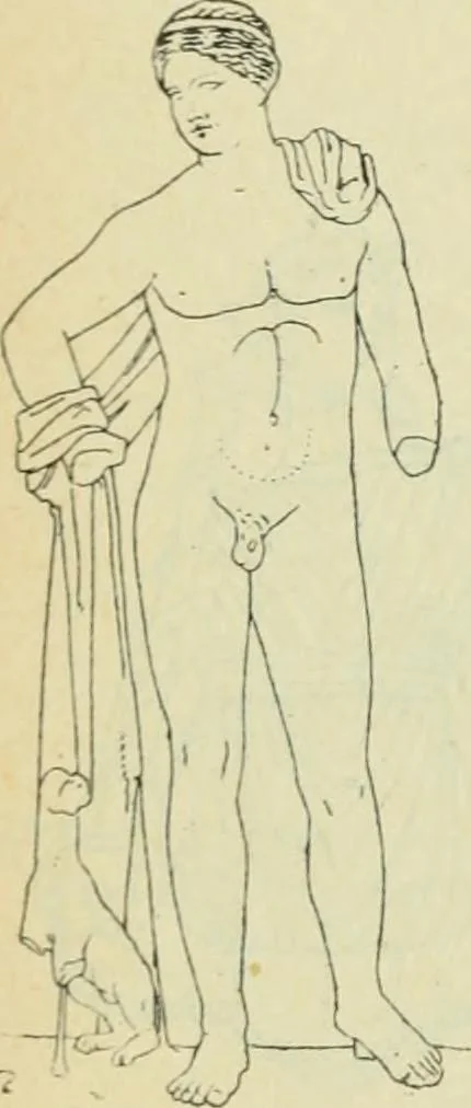 An illustration from Répertoire de la statuaire grecque et romaine, 1908, leaf 85