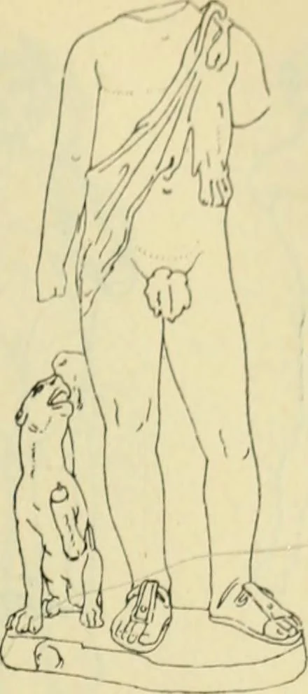 An illustration from Répertoire de la statuaire grecque et romaine, 1908, leaf 86