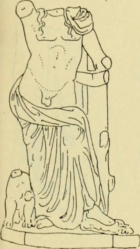 An illustration from Répertoire de la statuaire grecque et romaine, 1908, leaf 86