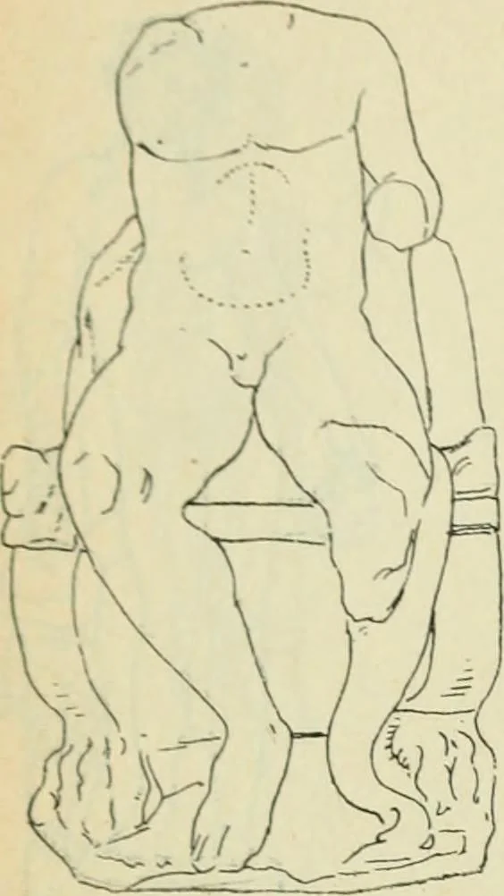 An illustration from Répertoire de la statuaire grecque et romaine, 1908, leaf 93