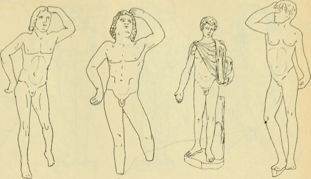 An illustration from Répertoire de la statuaire grecque et romaine, 1908, leaf 96