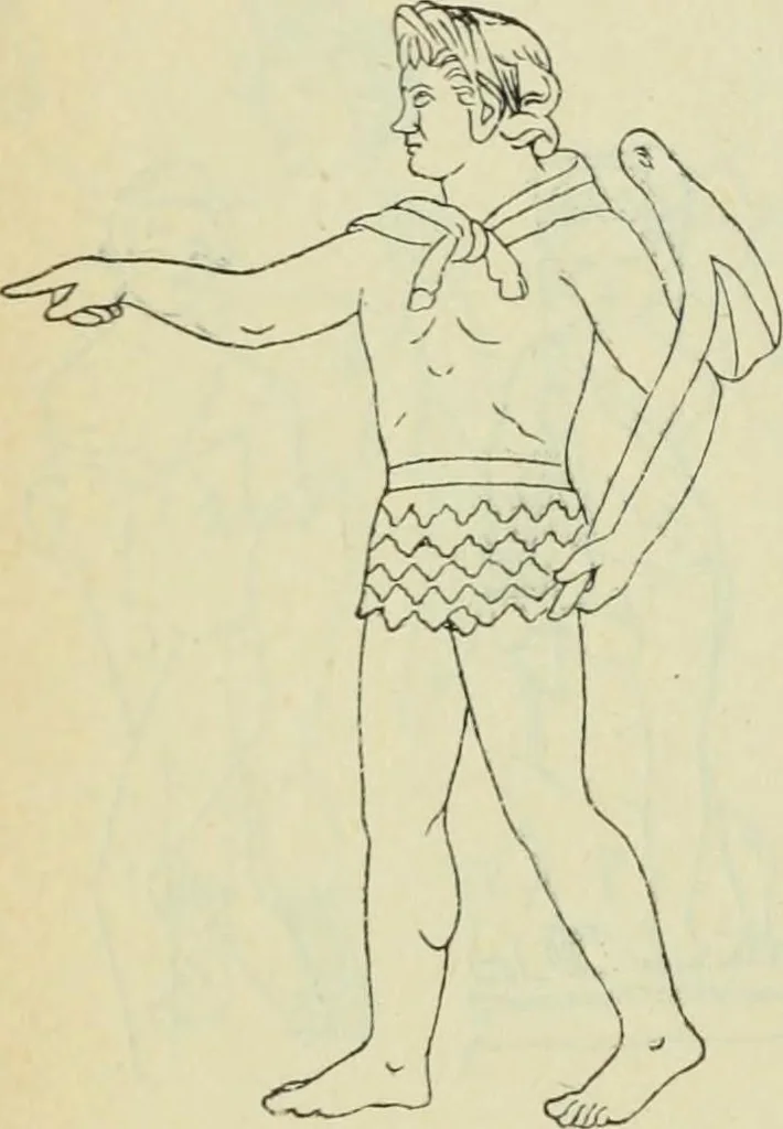 An illustration from Répertoire de la statuaire grecque et romaine, 1908, leaf 97
