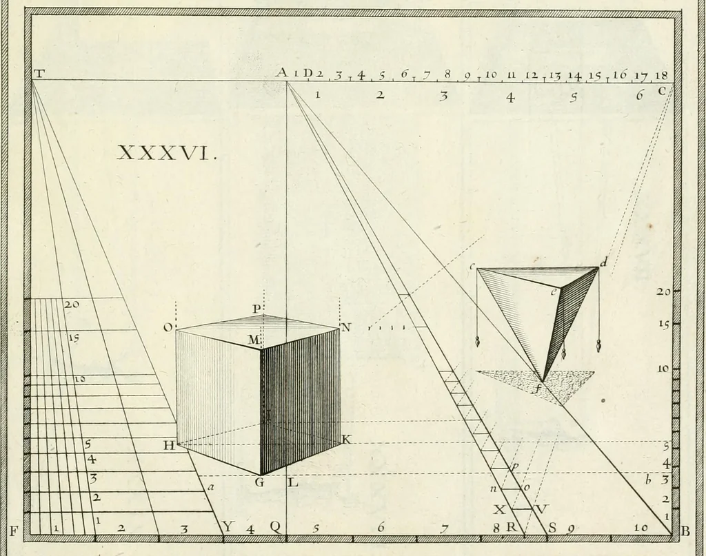 An illustration from R.P. Ioannis Francisci Niceronis Parisini, ex Ord. Minim. Thaumaturgus opticus, seu, Admiranda optices, per radium directum : catoptrices, per reflexum è politis corporibus ... : dioptrices, per refractum in diaphanis ... pars prima .., 1646, leaf 306