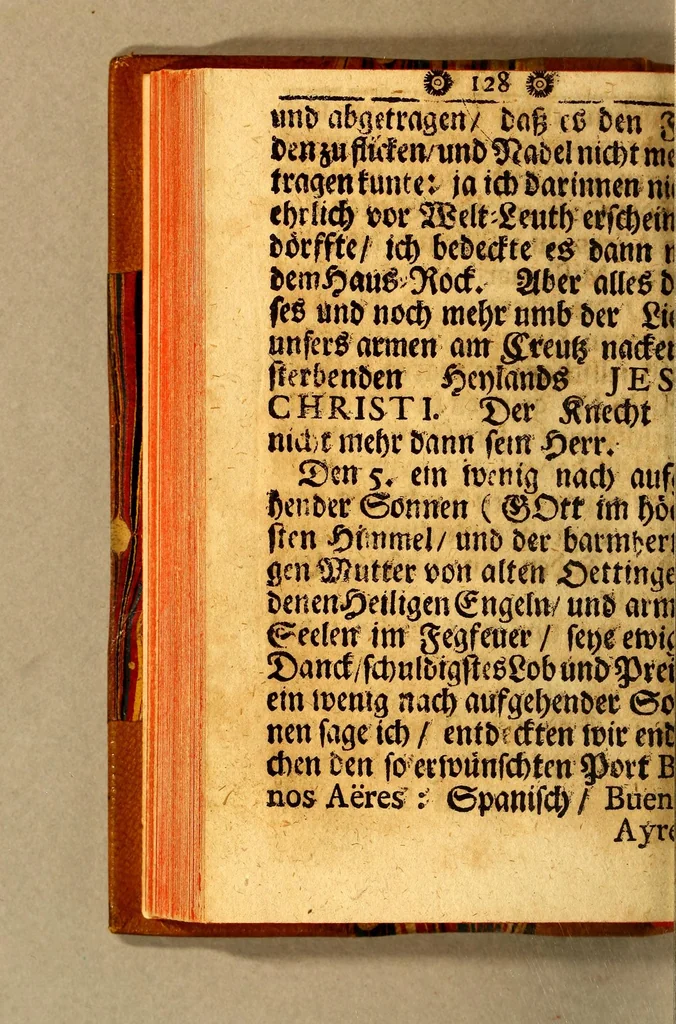 An illustration from RR. PP. Antonii Sepp, und Antonii Böhm, der Societät Jesu Priestern teutscher Nation, deren der erste aus Tyrol an der Etsch, der ander aus Bayrn gebürtig, Reissbeschreibung wie dieselbe aus Hispanien in Paraquariam kommen. : Und kurtzer Bericht der denckwürdigsten Sachen selbiger Landschafft, Völckern, und Arbeitung der sich alldort befindenten PP Missionariorum., 1696, leaf 134