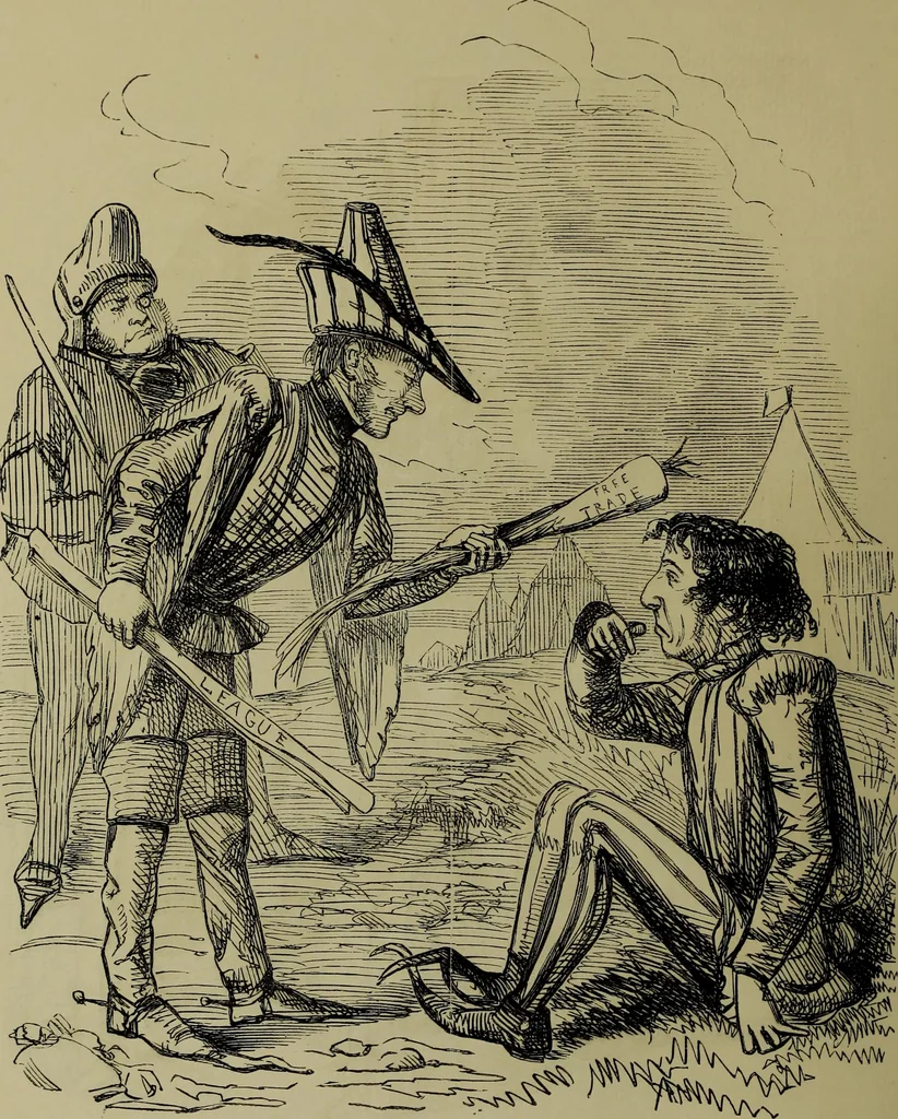 An illustration from The Rt. Hon. John Bright, M. P. : cartoons from the collection of "Mr. Punch", 1898, leaf 17
