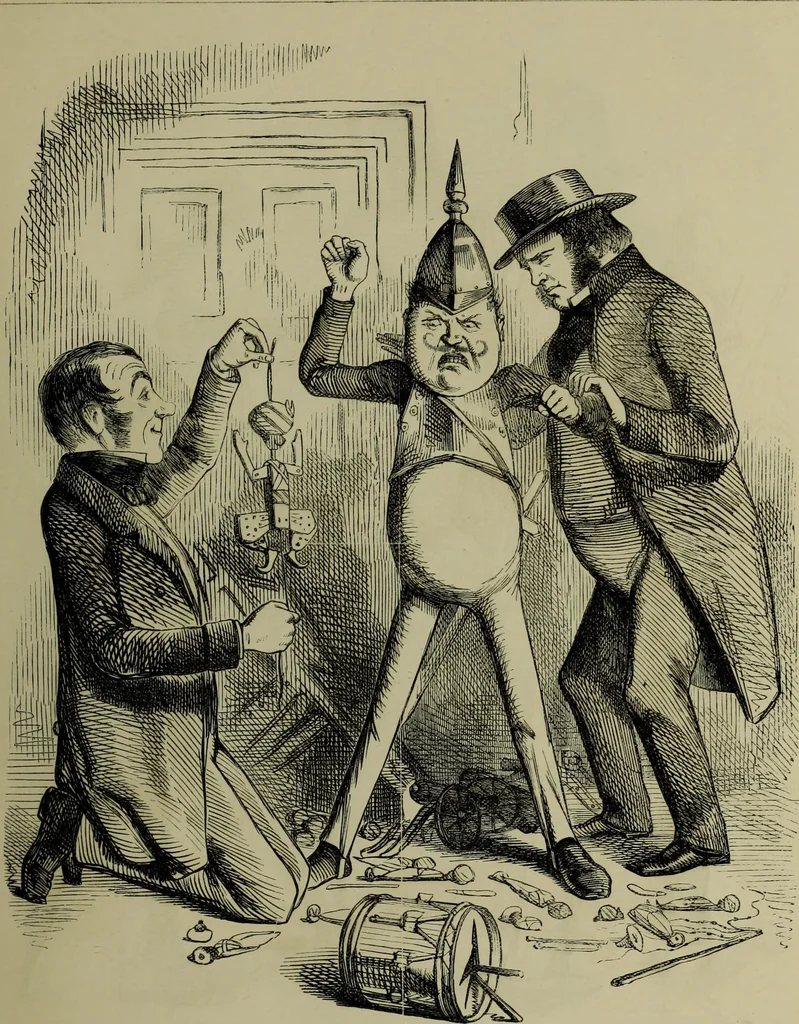 An illustration from The Rt. Hon. John Bright, M. P. : cartoons from the collection of "Mr. Punch", 1898, leaf 18