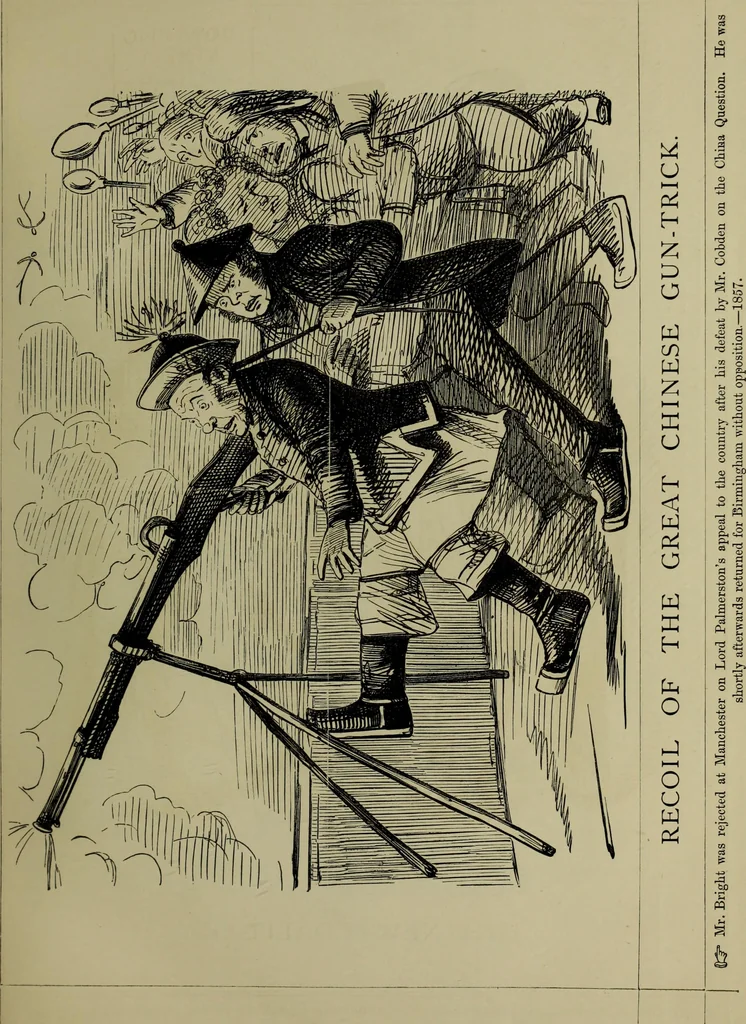 An illustration from The Rt. Hon. John Bright, M. P. : cartoons from the collection of "Mr. Punch", 1898, leaf 20