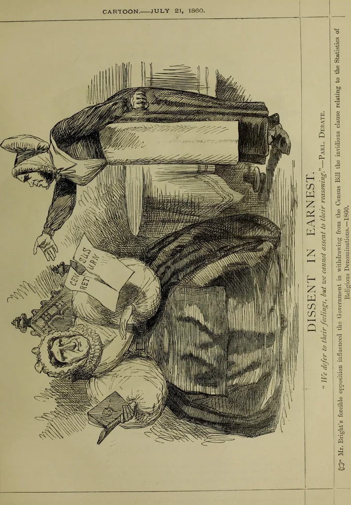 An illustration from The Rt. Hon. John Bright, M. P. : cartoons from the collection of "Mr. Punch", 1898, leaf 30