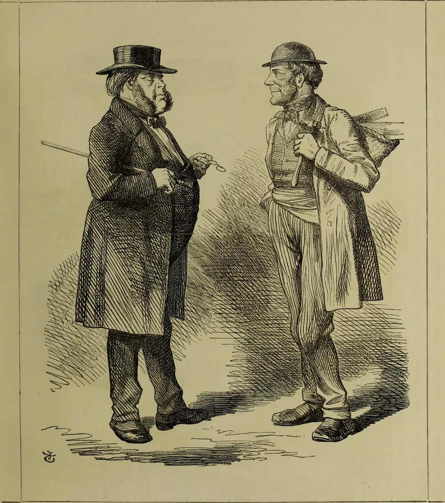 An illustration from The Rt. Hon. John Bright, M. P. : cartoons from the collection of "Mr. Punch", 1898, leaf 32