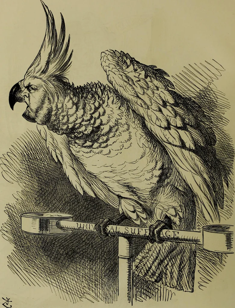An illustration from The Rt. Hon. John Bright, M. P. : cartoons from the collection of "Mr. Punch", 1898, leaf 39