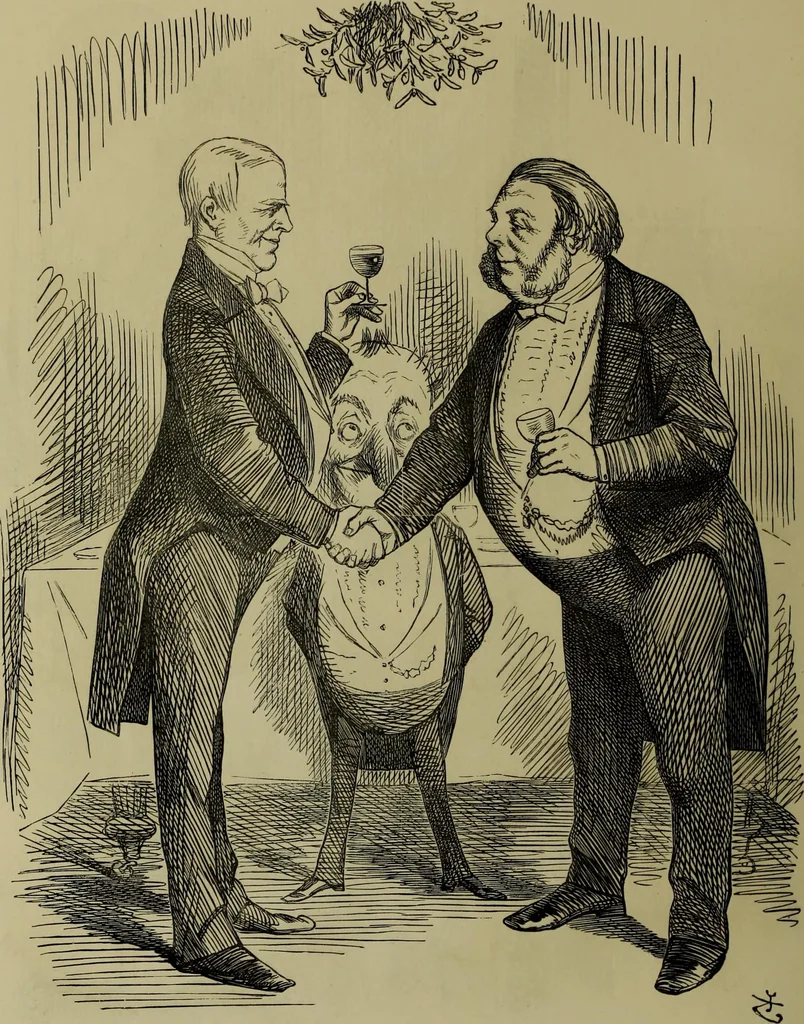 An illustration from The Rt. Hon. John Bright, M. P. : cartoons from the collection of "Mr. Punch", 1898, leaf 41