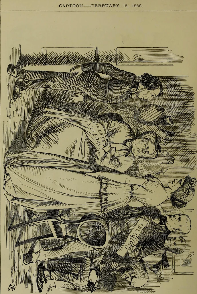 An illustration from The Rt. Hon. John Bright, M. P. : cartoons from the collection of "Mr. Punch", 1898, leaf 43