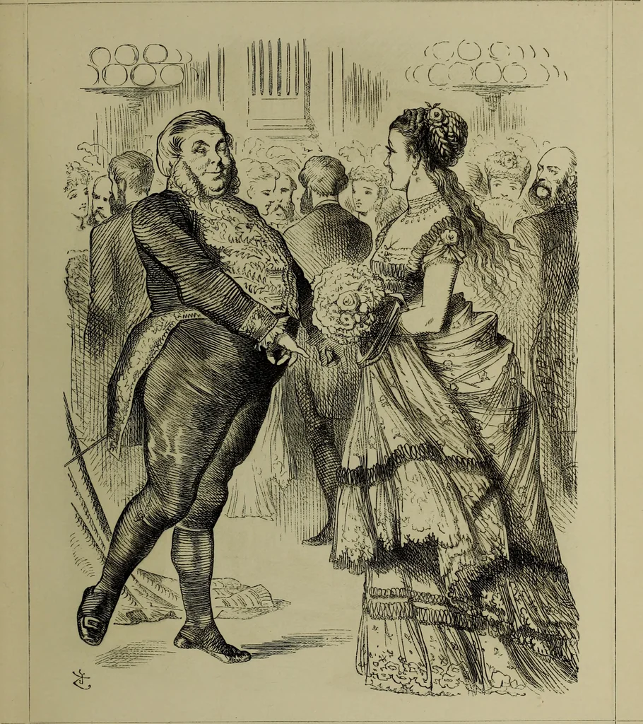 An illustration from The Rt. Hon. John Bright, M. P. : cartoons from the collection of "Mr. Punch", 1898, leaf 46