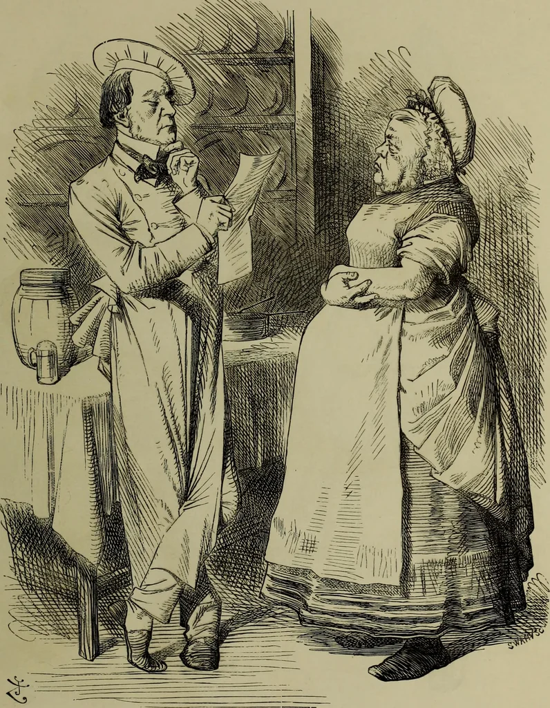 An illustration from The Rt. Hon. John Bright, M. P. : cartoons from the collection of "Mr. Punch", 1898, leaf 50