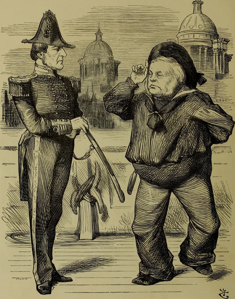 An illustration from The Rt. Hon. John Bright, M. P. : cartoons from the collection of "Mr. Punch", 1898, leaf 51