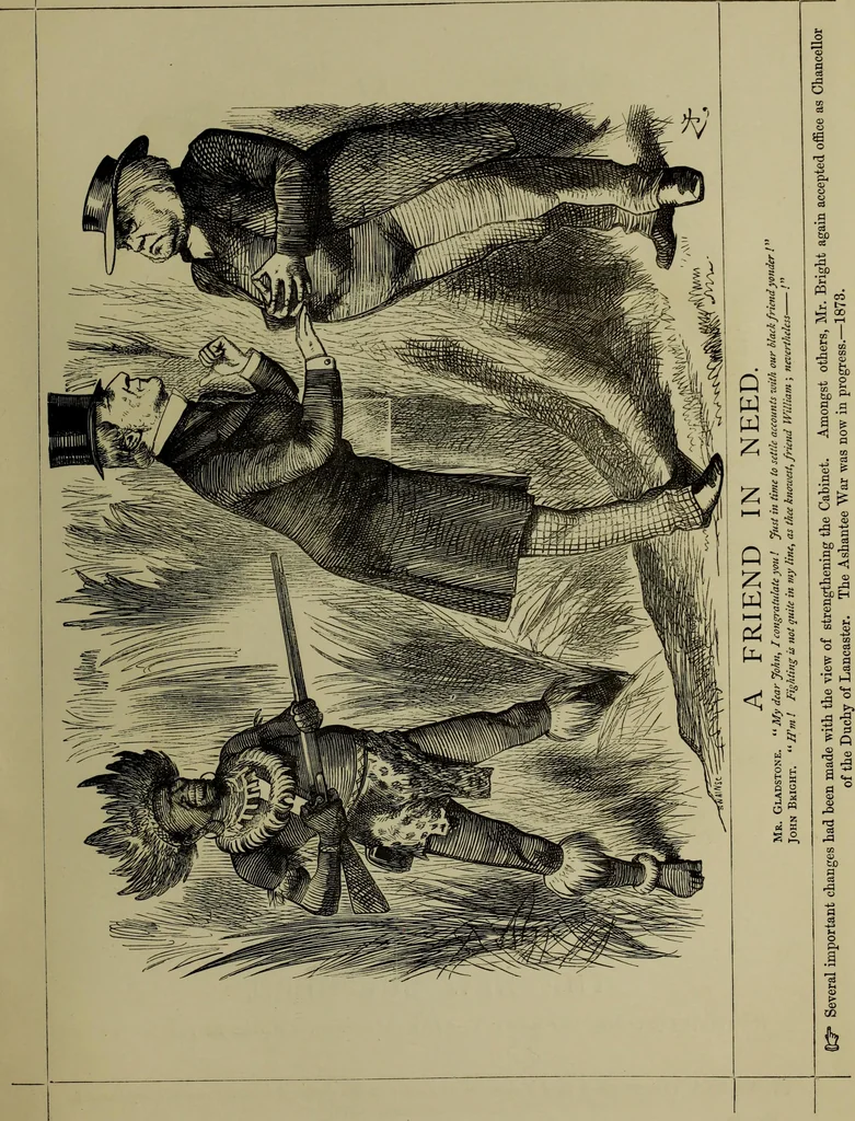 An illustration from The Rt. Hon. John Bright, M. P. : cartoons from the collection of "Mr. Punch", 1898, leaf 52