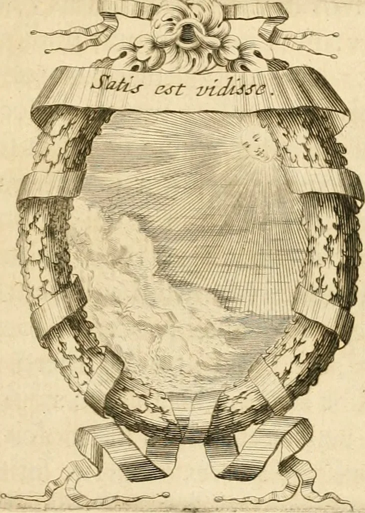 An illustration from Caroli Ruaei e Societate Jesu Carminum libri quatuor, 1680, leaf 202