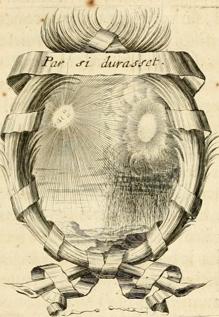 An illustration from Caroli Ruaei e Societate Jesu Carminum libri quatuor, 1680, leaf 208