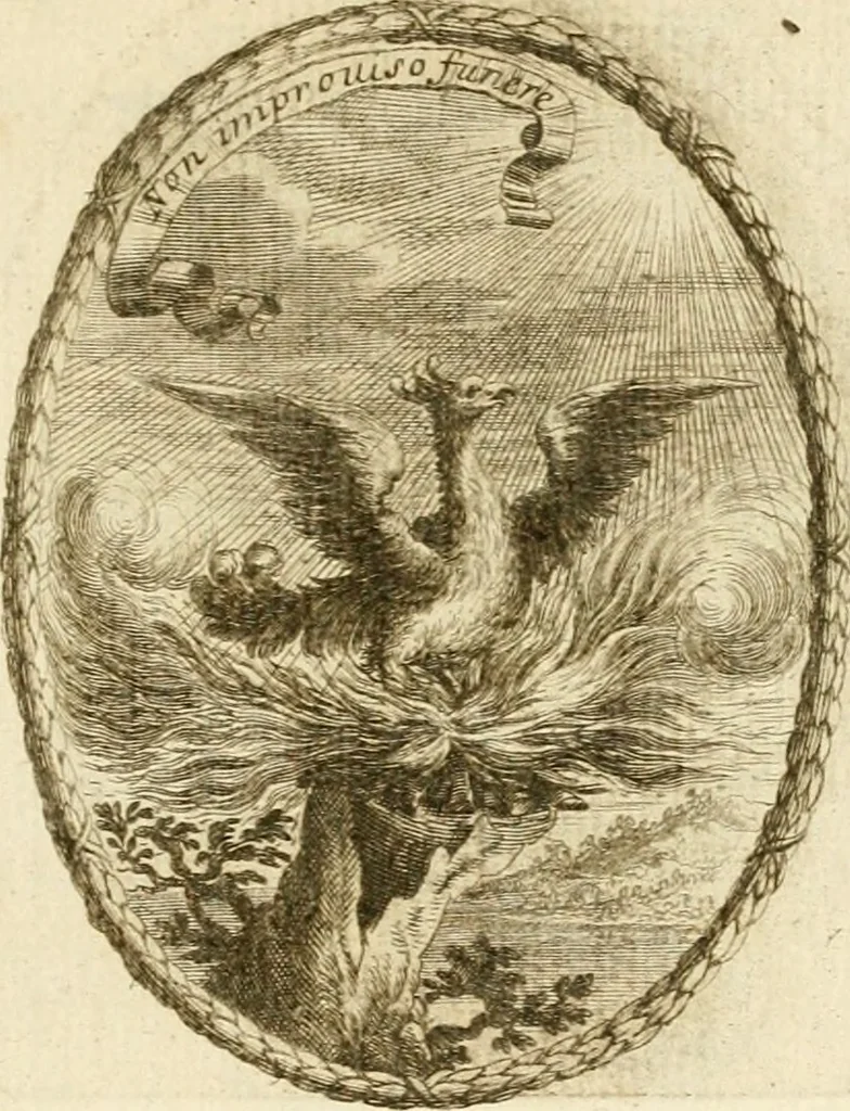 An illustration from Caroli Ruaei e Societate Jesu Carminum libri quatuor, 1680, leaf 220