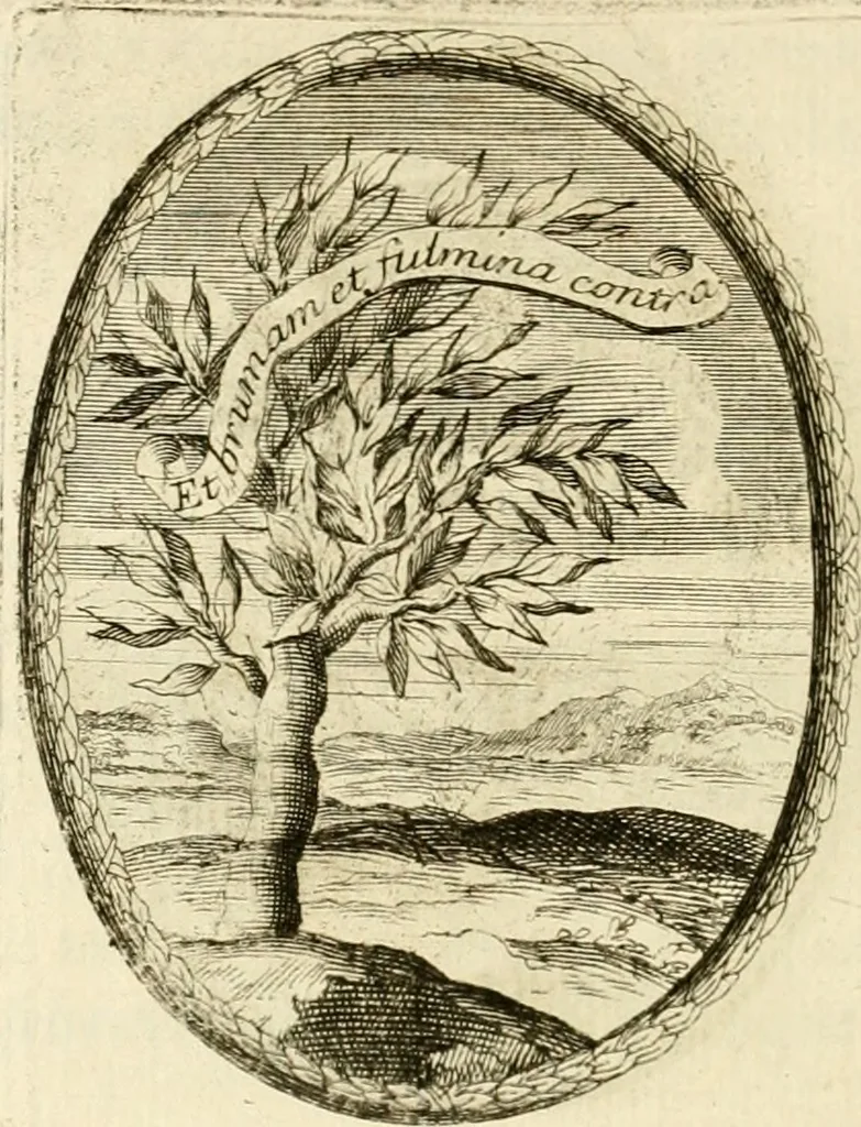 An illustration from Caroli Ruaei e Societate Jesu Carminum libri quatuor, 1680, leaf 229