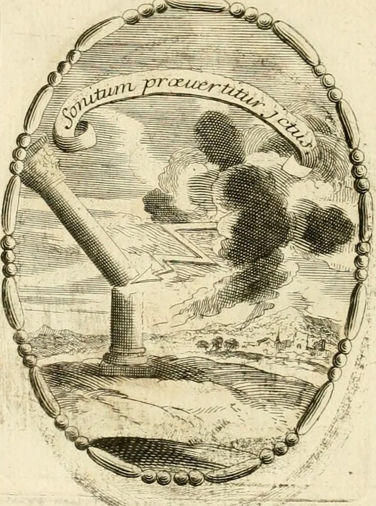 An illustration from Caroli Ruaei e Societate Jesu Carminum libri quatuor, 1680, leaf 233
