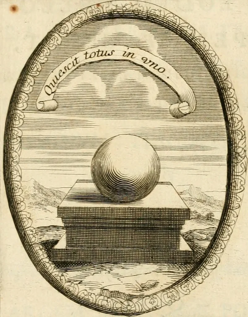 An illustration from Caroli Ruaei e Societate Jesu Carminum libri quatuor, 1680, leaf 242