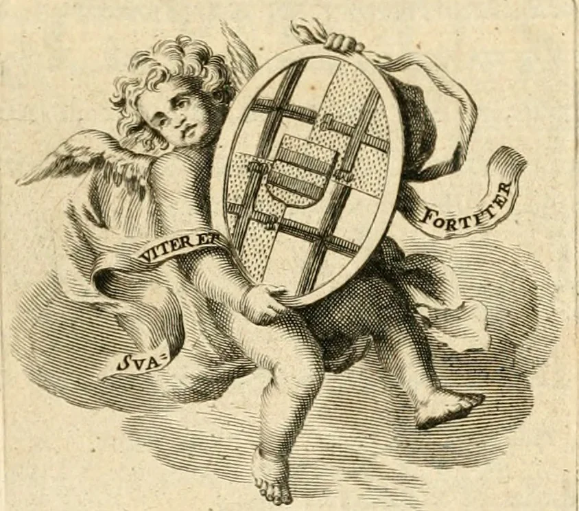 An illustration from Caroli Ruaei e Societate Jesu Carminum libri quatuor, 1680, leaf 68