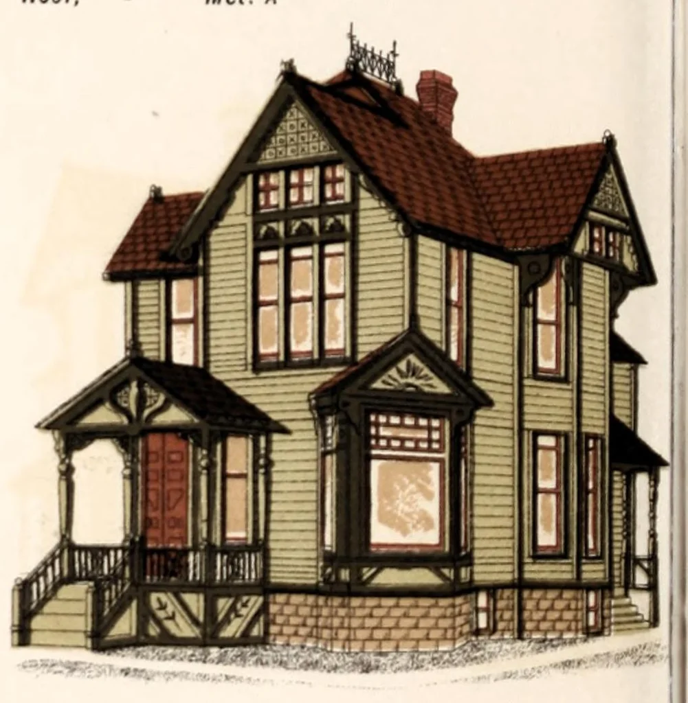 An illustration from Rubber Paint Co., manufacturers of the best paint in the world : [catalogue]., 1888, leaf 8
