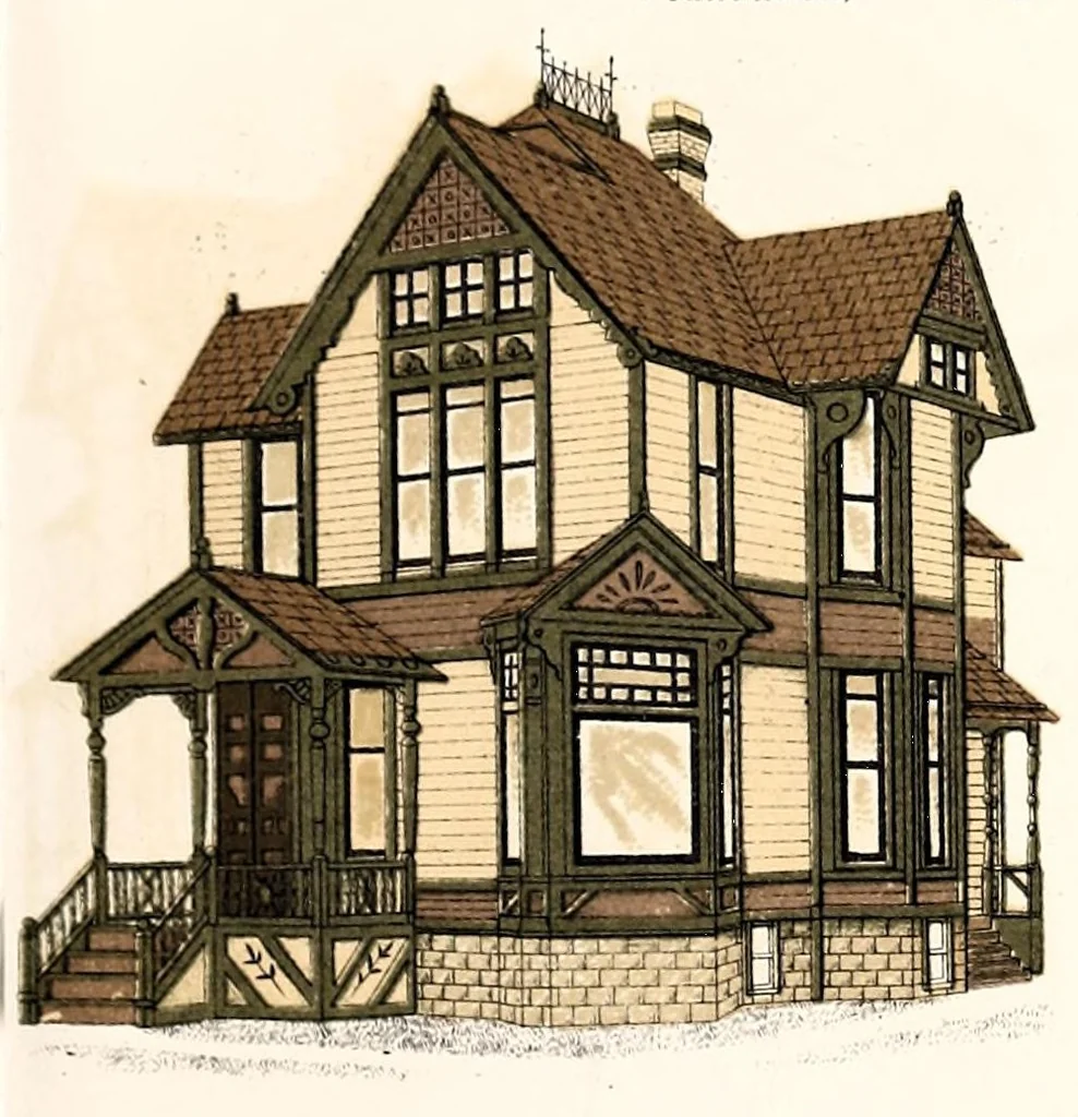 An illustration from Rubber Paint Co., manufacturers of the best paint in the world : [catalogue]., 1888, leaf 9