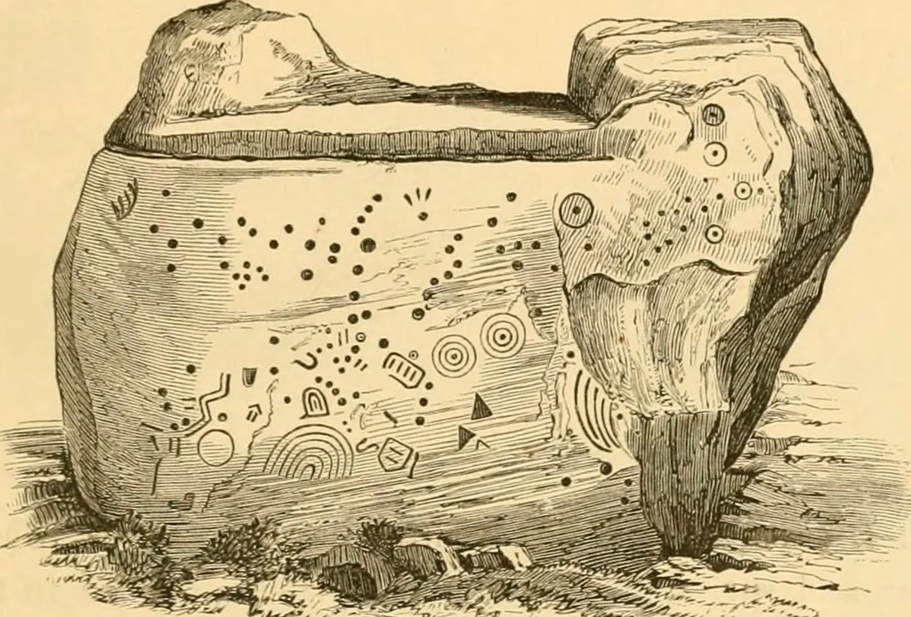 An illustration from Rude stone monuments in all countries; their age and uses, 1872, leaf 240