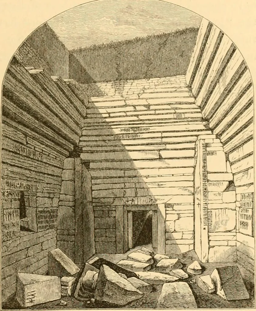 An illustration from Rude stone monuments in all countries; their age and uses, 1872, leaf 272