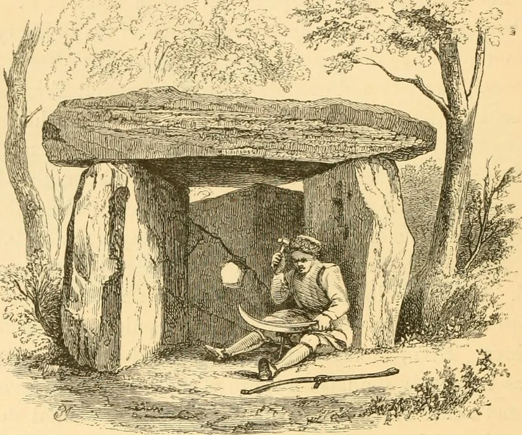 An illustration from Rude stone monuments in all countries; their age and uses, 1872, leaf 369
