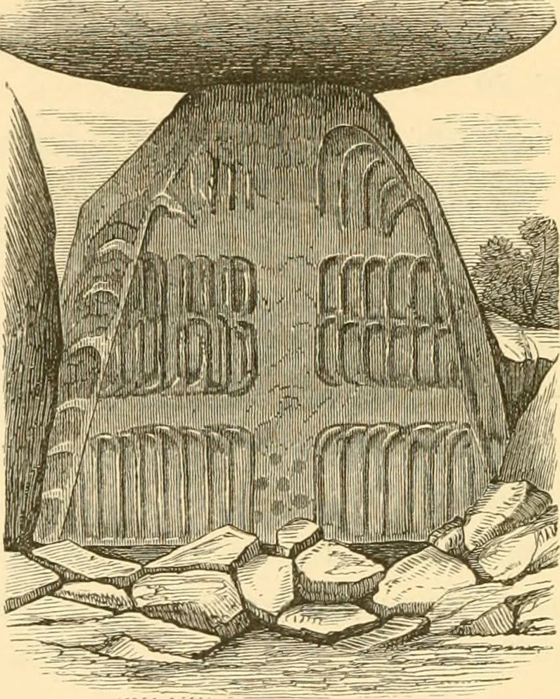 An illustration from Rude stone monuments in all countries; their age and uses, 1872, leaf 387