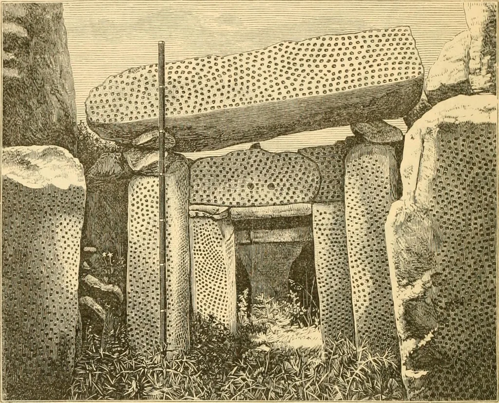 An illustration from Rude stone monuments in all countries; their age and uses, 1872, leaf 445