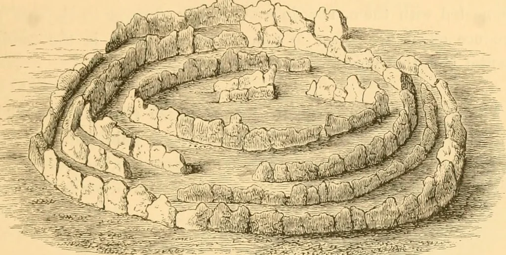 An illustration from Rude stone monuments in all countries; their age and uses, 1872, leaf 476