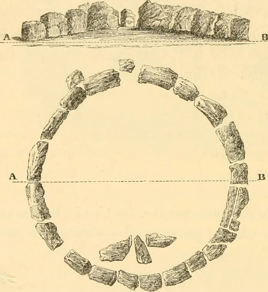 An illustration from Rude stone monuments in all countries; their age and uses, 1872, leaf 499