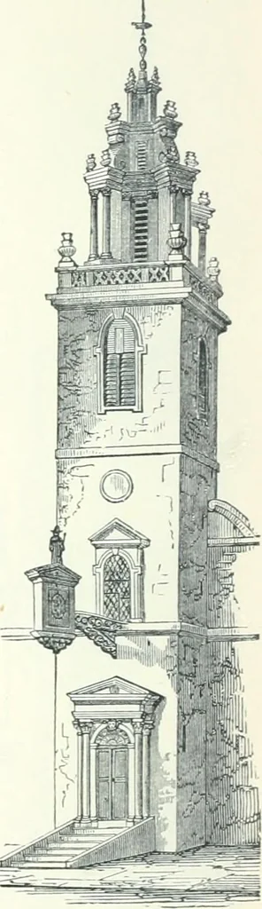 An illustration from Rudimentary architecture: for the use of beginners. The history and description of the styles of architecture of various countries, from the earliest to the present period .., 1874, leaf 203