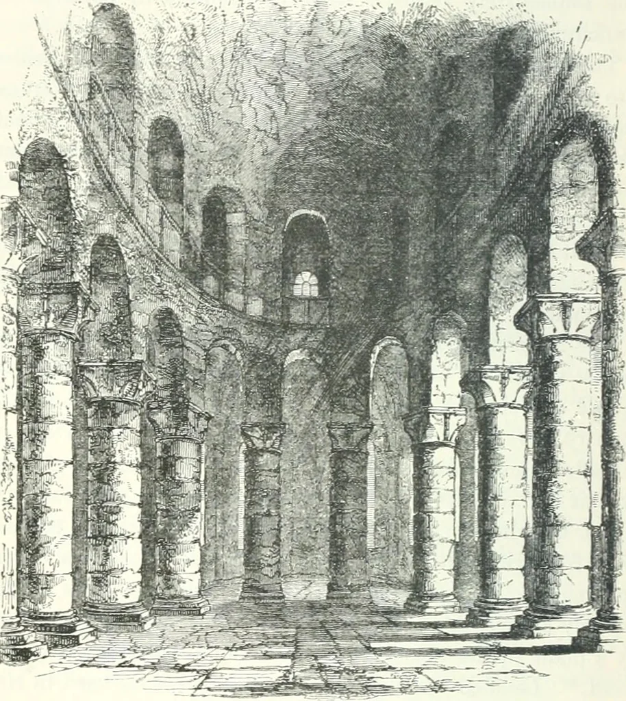 An illustration from Rudimentary architecture: for the use of beginners. The history and description of the styles of architecture of various countries, from the earliest to the present period .., 1874, leaf 93